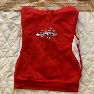 Kids Large Red/White Washington Capitals LS Hoodie
